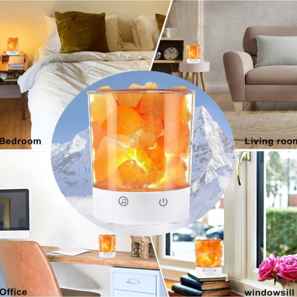 Himalayan Salt Lamp with Remote essential oil NIB